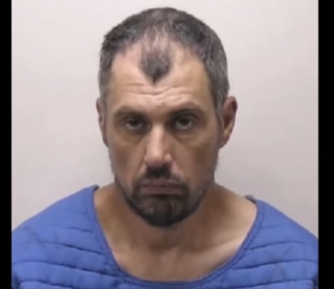 Mugshot of suspect stopped by U.S. Marine veteran
